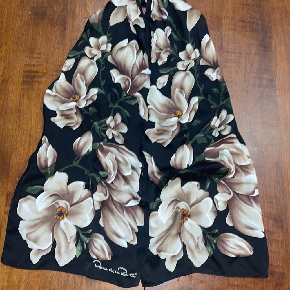 Vintage Oscar de la Renta Silk Scarf